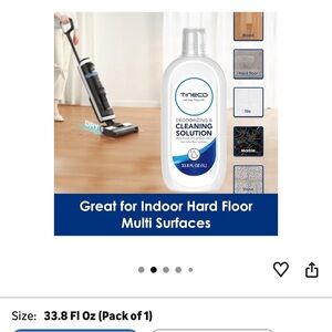 Tineco Deodorizing & Cleaning Solution 33.8 fl oz